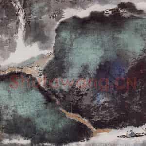 杨善深《归舟》国画山水作品图片鉴赏