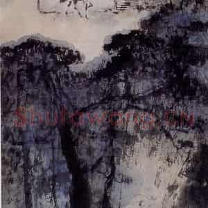 1997年 杨善深《秋日访旧》国画综合作品图片鉴赏