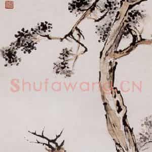 1962年 马晋《鹿》国画花鸟作品图片鉴赏