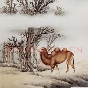 1948年 马晋《动物四条屏》国画综合作品图片鉴赏