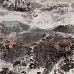 近现代 宋雨桂《菁山行》国画山水作品图片鉴赏