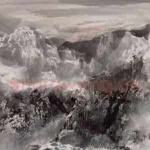 近现代 宋雨桂《菁山行》国画山水作品图片鉴赏