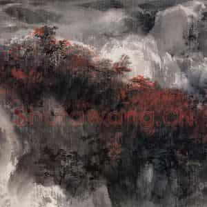 近现代 宋雨桂《菁山行》国画山水作品图片鉴赏