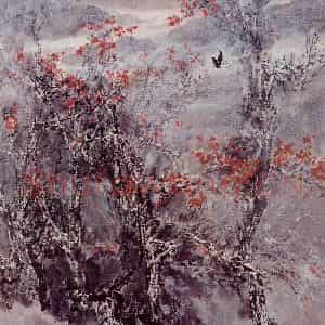 近现代 宋雨桂《菁山行》国画山水作品图片鉴赏