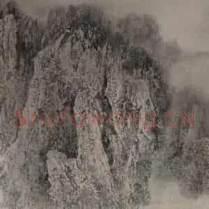 近现代 宋雨桂《长江明珠图》国画山水作品图片鉴赏