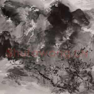 近现代 宋雨桂《水墨》国画山水作品图片鉴赏
