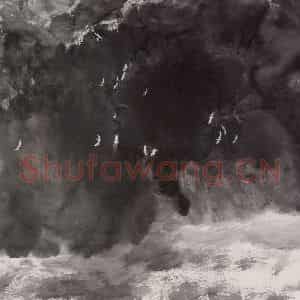 近现代 宋雨桂《水墨》国画山水作品图片鉴赏