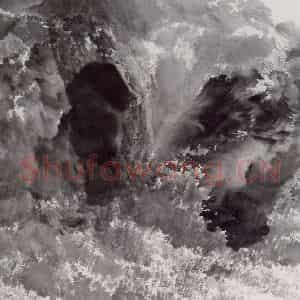 近现代 宋雨桂《水墨》国画山水作品图片鉴赏