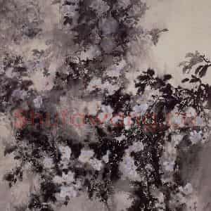 近现代 宋雨桂《雾花》国画山水作品图片鉴赏