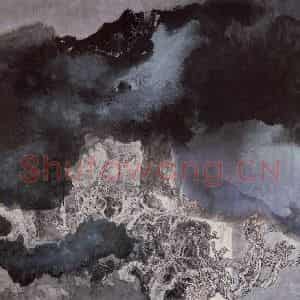 近现代 宋雨桂《欲雨》国画山水作品图片鉴赏
