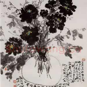 近现代 宋雨桂《晨妆》国画山水作品图片鉴赏