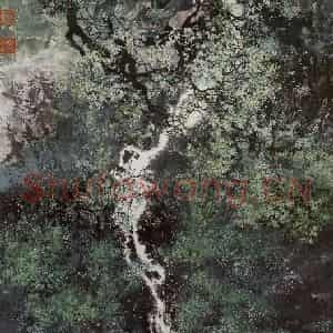 近现代 宋雨桂《花溪》国画山水作品图片鉴赏