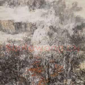 近现代 宋雨桂《秋水图》国画山水作品图片鉴赏
