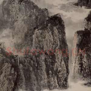 近现代 宋雨桂《长江明珠图》国画山水作品图片鉴赏