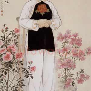 1959年 方人定《最坚强的人》国画人物作品图片鉴赏