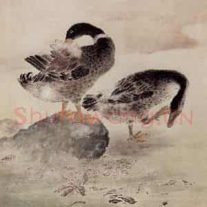 1963年 方人定《春江水暖》国画花鸟作品图片鉴赏