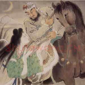 1945年 方人定《霸王别姬》国画综合作品图片鉴赏