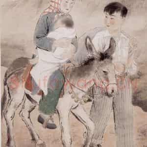 1946年 方人定《归宁》国画综合作品图片鉴赏