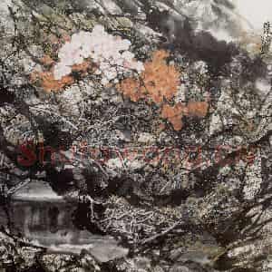 1989年 王晋元《璀璨山间》国画花鸟写意作品图片鉴赏