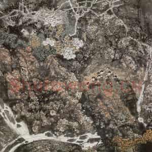 1989年 王晋元《静谷》国画花鸟写意作品图片鉴赏