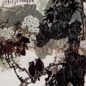 1978年 王晋元《版纳所见》国画花鸟写意作品图片鉴赏