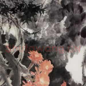 1980年 王晋元《初雨》国画花鸟写意作品图片鉴赏