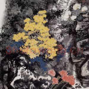 1984年 王晋元《山野》国画花鸟写意作品图片鉴赏