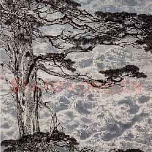 1991年 刘宝纯《大海荡荡》国画作品图片鉴赏