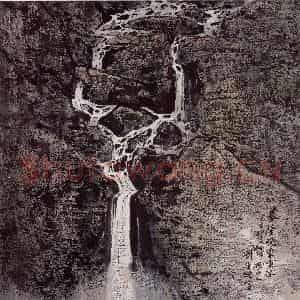 1996年 刘宝纯《基隆暖冬峡谷》国画山水作品图片鉴赏