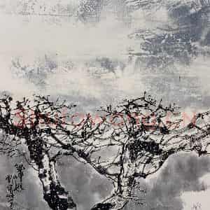 1981年 刘宝纯《雪霁》国画山水作品图片鉴赏