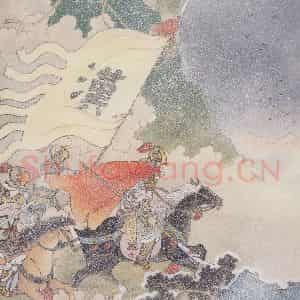 1985年 任率英《边塞诗》国画人物作品图片鉴赏