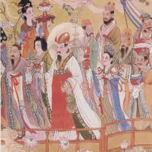 1986年 任率英《八十七神仙卷》国画人物作品图片鉴赏
