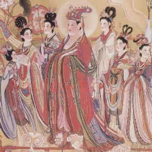 1986年 任率英《八十七神仙卷》国画人物作品图片鉴赏
