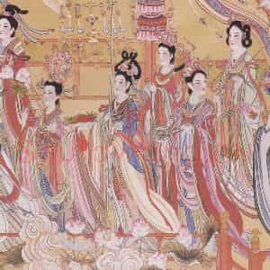 1986年 任率英《八十七神仙卷》国画人物作品图片鉴赏