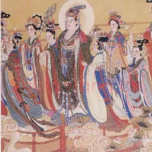 1986年 任率英《八十七神仙卷》国画人物作品图片鉴赏