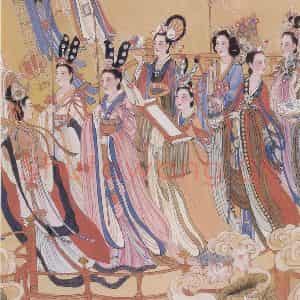 1986年 任率英《八十七神仙卷》国画人物作品图片鉴赏