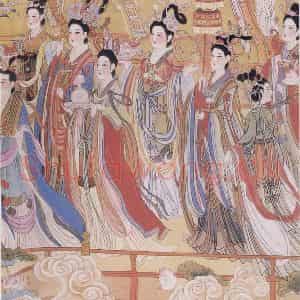 1986年 任率英《八十七神仙卷》国画人物作品图片鉴赏