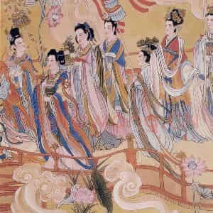 1986年 任率英《八十七神仙卷》国画人物作品图片鉴赏