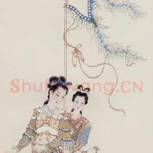 1962年 任率英《梁红玉击鼓战金山》国画人物作品图片鉴赏