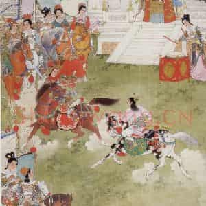 1963年 任率英《百岁挂帅》国画人物作品图片鉴赏