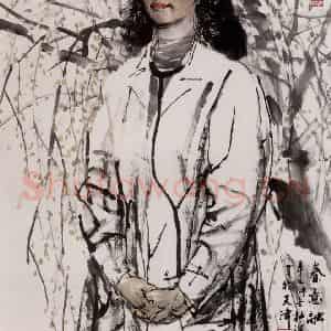2001年 杜滋龄《春意融融-女医生小像》国画人物作品图片鉴赏