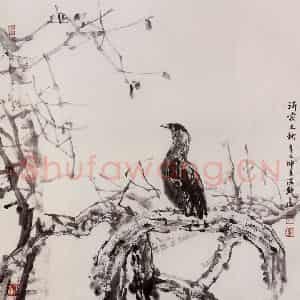 2001年 杜滋龄《沂蒙之秋》国画花鸟作品图片鉴赏
