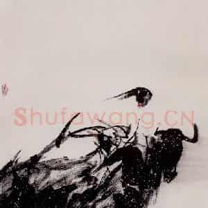 1991年 杜滋龄《雪原藏骑》国画人物作品图片鉴赏