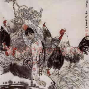 1997年 杜滋龄《大吉图》国画综合作品图片鉴赏
