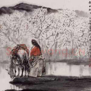 1998年 杜滋龄《春水融融》国画综合作品图片鉴赏