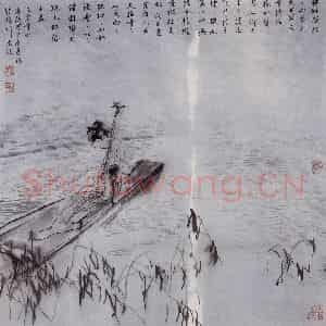 1998年 杜滋龄《白居易琵琶行诗意》国画综合作品图片鉴赏