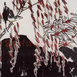 2003年 隋易夫《秋光清丽当细赏》国画花鸟作品图片鉴赏