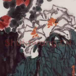 2003年 隋易夫《聊斋二花妖》国画花鸟作品图片鉴赏