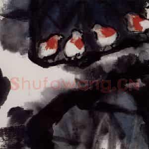 2002年 隋易夫《杨阴叫哺》国画花鸟作品图片鉴赏