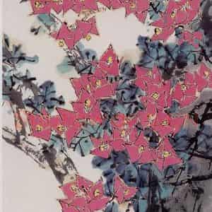 1999年 郭怡孮《江南四时花烂漫》国画花鸟作品图片鉴赏
